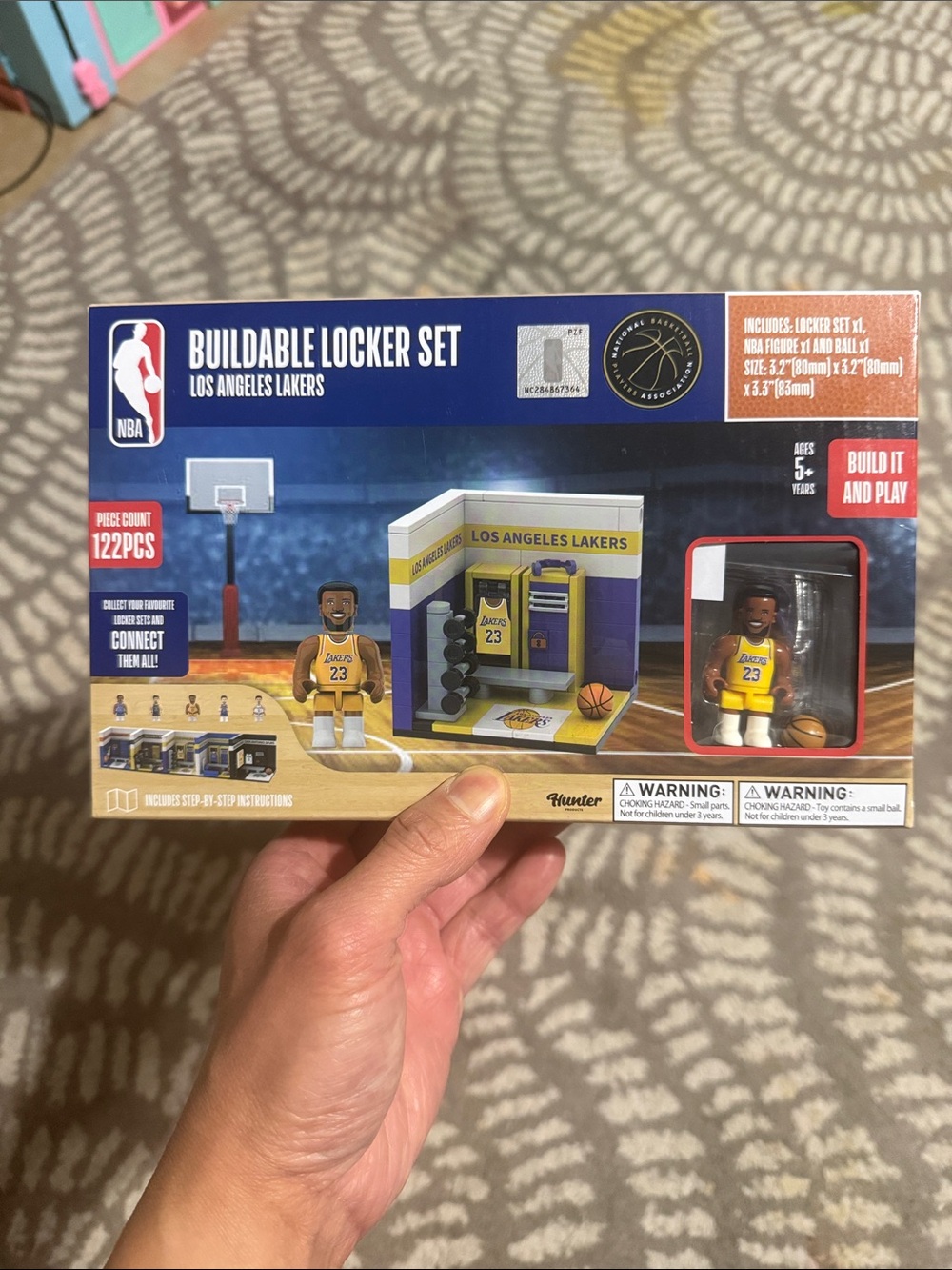 NBA Los Angeles Lakers Buildable Locker Set - Purple and Gold